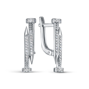 с120360-фиа Серьги (Ag 925)