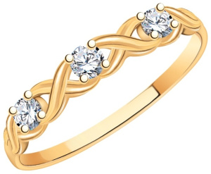 10963-16 Кольцо (Au 585)