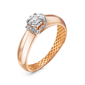 ди110527р-45 Кольцо (Au 585)