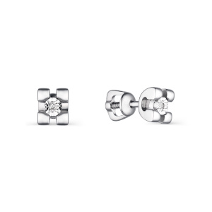 гв-02-1921-000Б-00-брил Серьги (Ag 925)