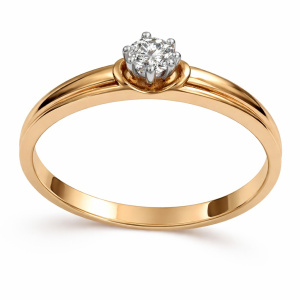 2,04-14-К15113010-18 Кольцо (Au 585)