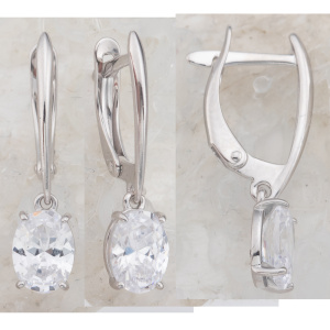 12100113408-501 Серьги (Ag 925)