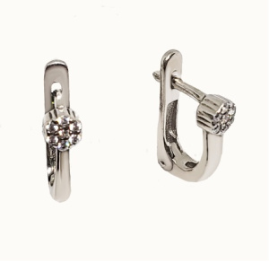 33-25014 Серьги (Ag 925), вст. фианит Серьги (Ag 925)