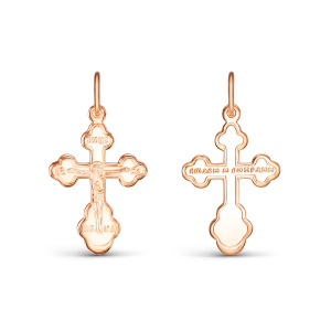 080031-1-крест Подвеска (Au 585)