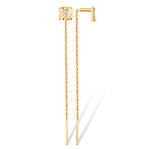 С11220005-протяж Серьги (Au 585)