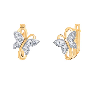 20392-фиа Серьги (Au 585)