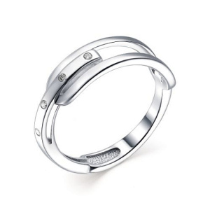 01-1719-00КЦ-00 Кольцо (Ag 925), разм. 17,5, вст. Кольцо (Ag 925)