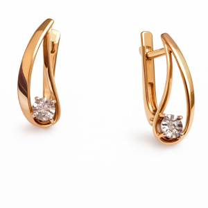 2,68-13-2-107-356-2БрКр57-МБ Серьги (Au 585)