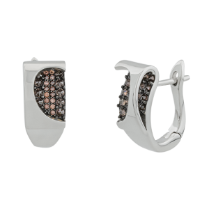 SE32841-BR Серьги (Ag 925)