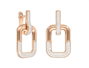 Лоск-С1277-5101-фиа Серьги (Au 585)