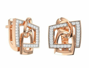 С1587-9101-фиа Серьги (Ag 925)