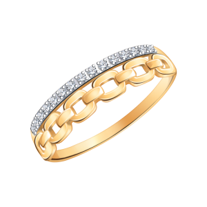 10925-16фиа1,1 Кольцо (Au 585)