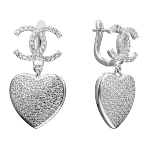 22С149271-цирк Серьги (Ag 925)