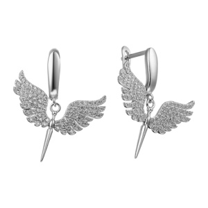 22С139174-куб.цирк Серьги (Ag 925)