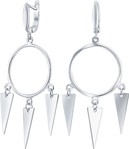 02FYE9875-113 Серьги (Ag 925)