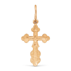 Т10006421 крест Подвеска (Au 585)
