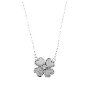 28Е145257-колье45-50цветок Цепь (Ag 925)