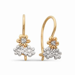 2-дет брил-21131-100-308А Серьги (Au 585)