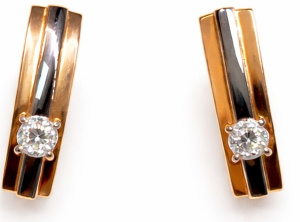 17-Т131027751 Серьги (Au 585)