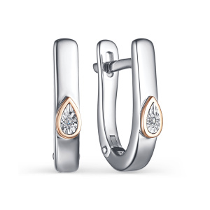 С-02-2676-000Б-00-брил Серьги (Ag 925)