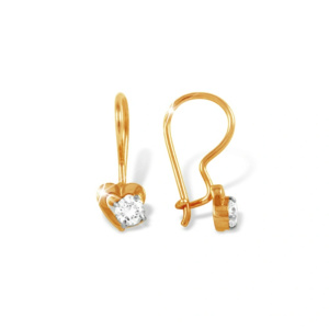 С1320936 Серьги (Au 585) дет.петля