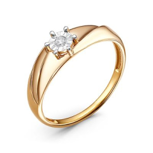 165-3657-103И3-1К-БР17.5 Кольцо (Au 585)