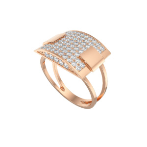 Лоск-К510-5201-18,5 Кольцо (Au 585)