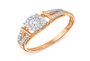 16-Т145618331  р18,5 Кольцо (Au 585)