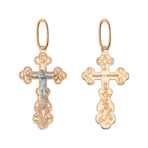 102-ИХ-32.04-11-крест1,72 Подвеска (Au 585)