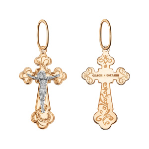 102-ИХ-20.14-05-крест0,97а Подвеска (Au 585)