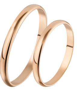 3мм-обр гл 123000 Обр. кольцо (Au 585)