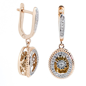 803-02845-10-31-00-50 Серьги (Au 585)