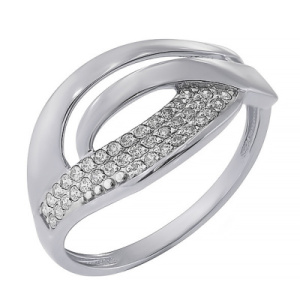 822261с-19 Кольцо (Ag 925), разм. 19, вст. ФИАНИТ Кольцо (Ag 925)