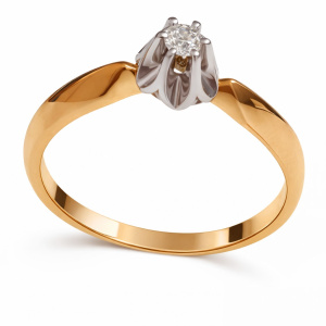 2,6-12-1048-100-17-Брил Кольцо (Au 585)