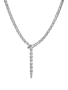 22Е152635-колье32,78куб-цирк-45 Цепь (Ag 925)