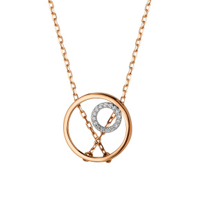 Ф-ко4280-40колье Цепь (Au 585)