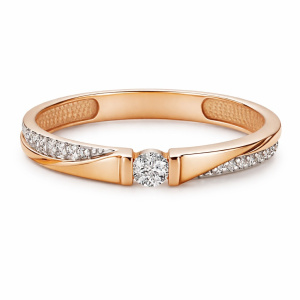 27-15884-100-17БР Кольцо (Au 585)