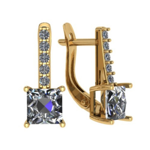 С-2180891010-d Серьги (Au 585)