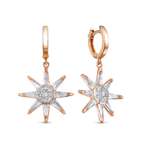 120553-фиа Серьги (Au 585)