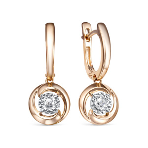 37-5-7282-103И2-2К-БР Серьги (Au 585)