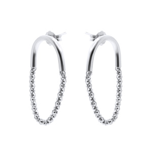 ISt504Ew-2497 Серьги (Ag 925)