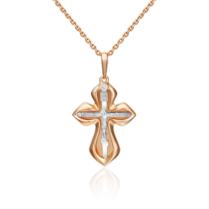 03-2976-00-401-1111-48-крест Подвеска (Au 585)