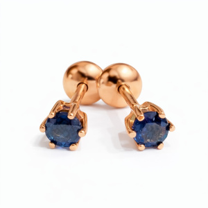 13-21501591-сапф-гв-АХ Серьги (Au 585)