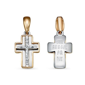 080908-1 крест Подвеска (Au 585)