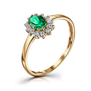 602-01127-10-21-01-10 Кольцо (Au 585)