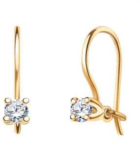 дет пет 2827 Серьги (Au 585)