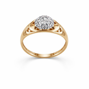 9-12312-100-16,5-52917 Кольцо (Au 585)