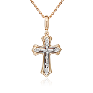 03-3554-00-000-1111-крестик Подвеска (Au 585)