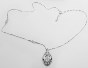 53101001358-40колье Цепь (Ag 925)