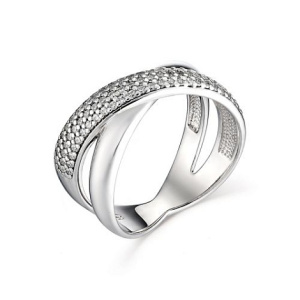 01-0892-00КЦ-00-17 фианит Кольцо (Ag 925)